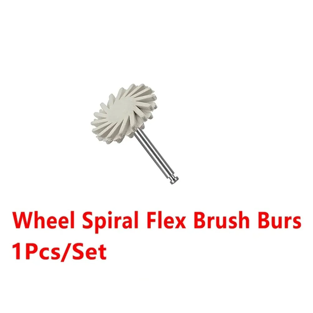 1Pcs Dental Rubber Polisher Composite Resin Polishing Discs Diamond System Burs RA Dentistry Polish Wheel Spiral Flex Tools