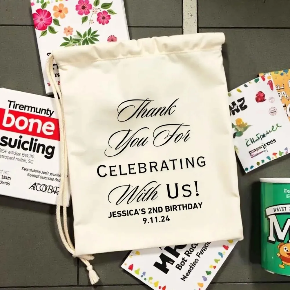 20 pcs Custom Thank you for Celebrating with Us Favor Bag-Destination Wedding Welcome Gift Bag -Wedding Hangover Kit