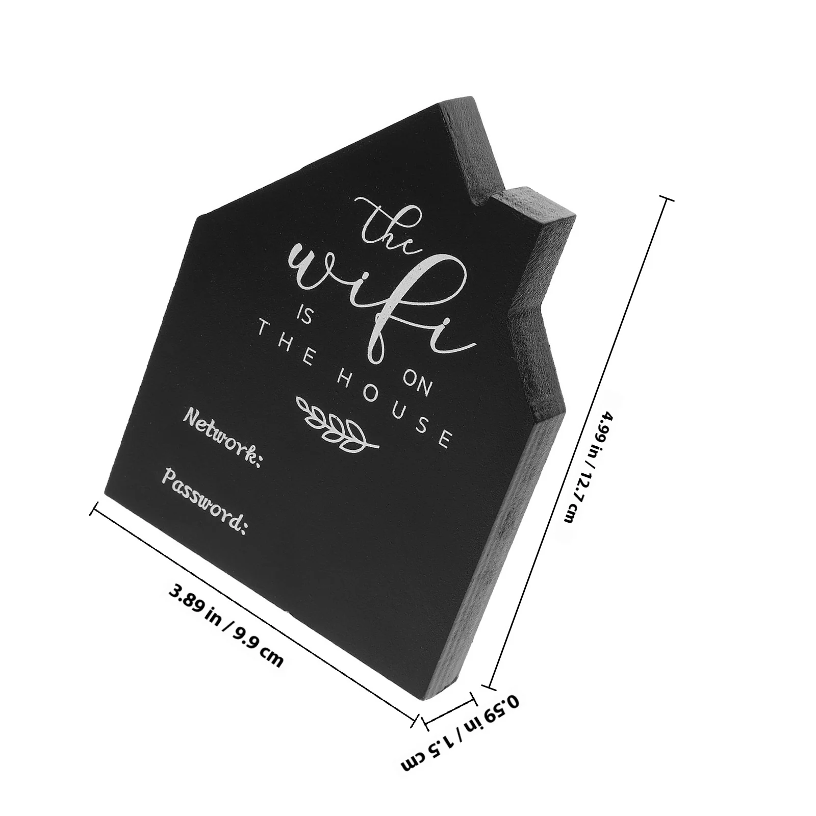 Acrylic Wi-Fi Sign Marker Tabletop Wifi Password Reminder Hotel Wifi Sign For Home Hotel Guest Room Desk Display Stand