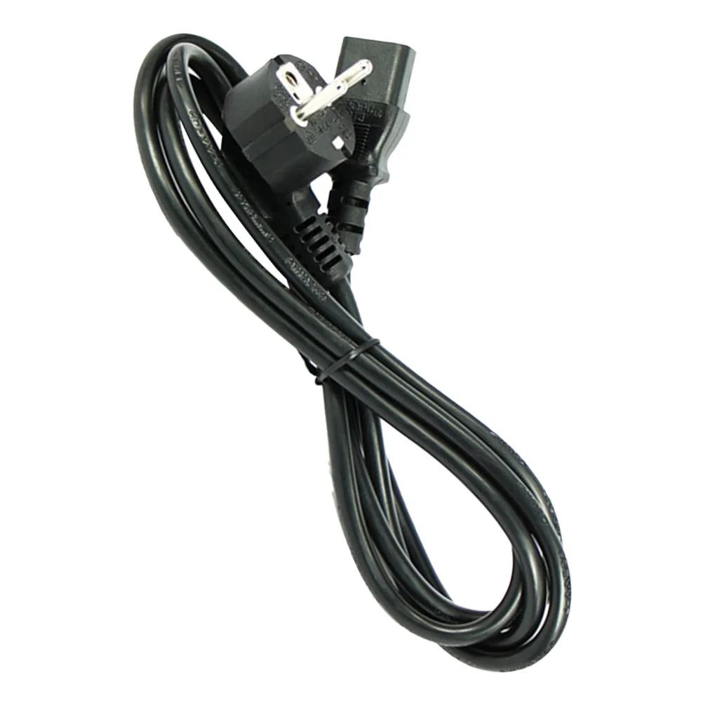 Power Cord 1 Meter 2 Prong for Ac Devices Fire Resistant Appliance Cord for Home Office Electrical Tools Monitor Power Cable