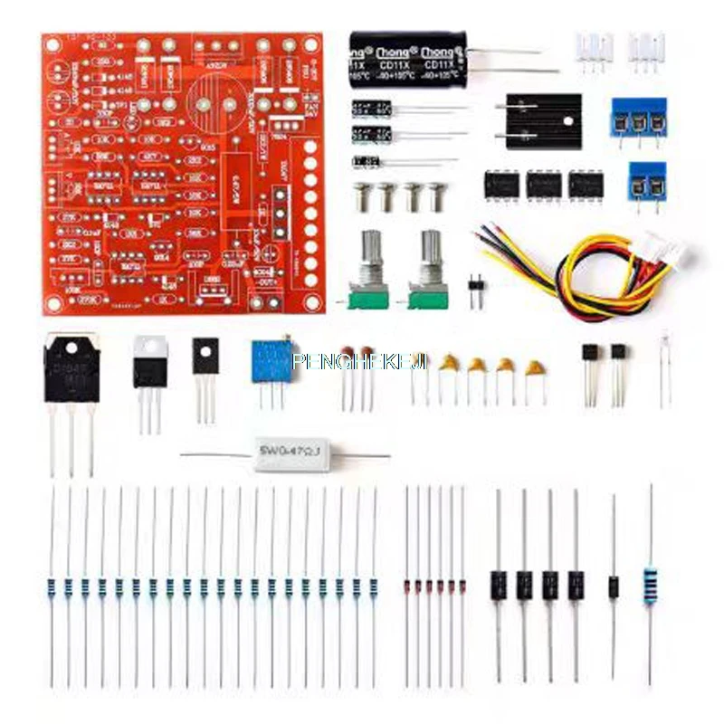 Ajustável DC Power Supply, curto-circuito Kit de Proteção de Limite de Corrente, DIY, Arduino, 0-30V, 2MA-3A