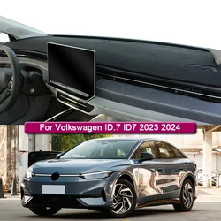 Car Styling For Volkswagen ID.7 ID7 2023 2024 Car Dashboard Protective Mat Shade Cushion Pad Rose Carpet Mat Cover Accessories