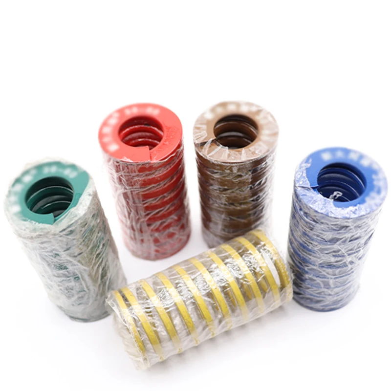 

Creamily 2PCS Spiral Stamping Compression Mould Spring Rectangular Spring OD20mm ID10mm L20-100mm Yellow/Blue/Red/Green/Brown