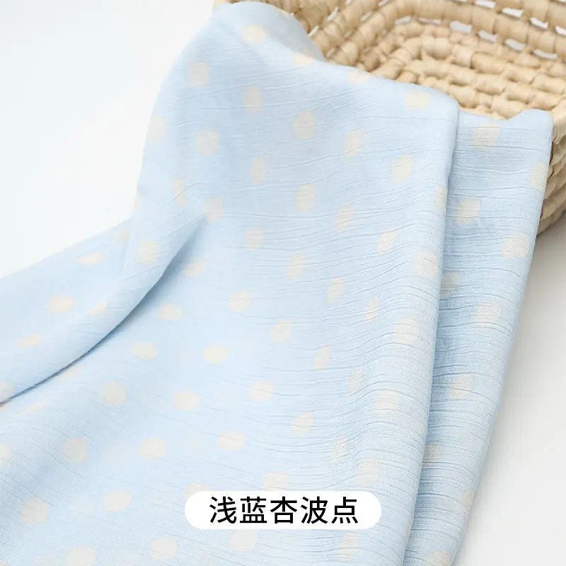 Polka Dot Printing Imitation Cotton Fabric for Sewing