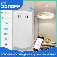 SONOFF Ewelink WiFi iFan04-H Ceiling Fan And Light Controller Smart Home Shared Voice Control Alexa Google Assistant Smartthings