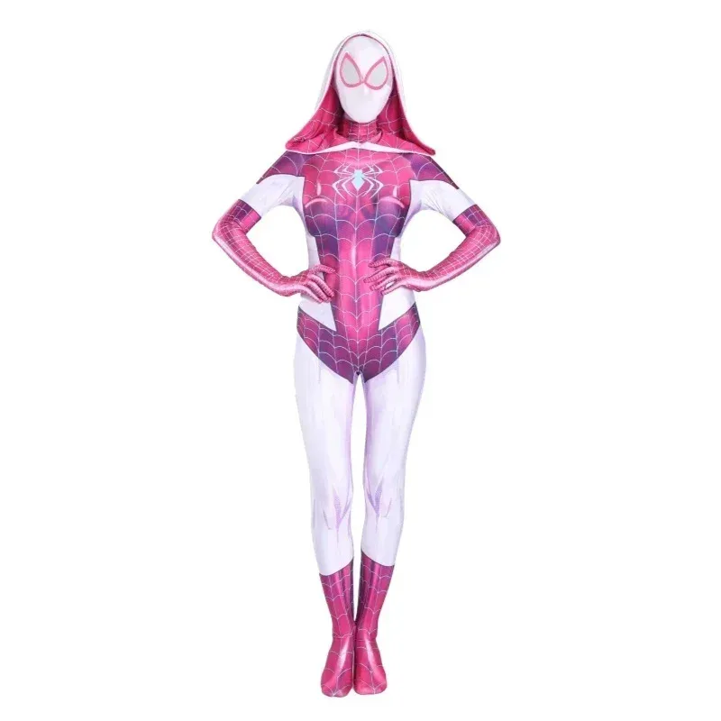 A Litter Of Bears Spider Gwen Stacy คอสเพลย์เครื่องแต่งกาย Symbiote Venom Carnage หน้ากาก Hooded Zentai Anti-Gwenom สําหรับ Wom 2025 ใหม่