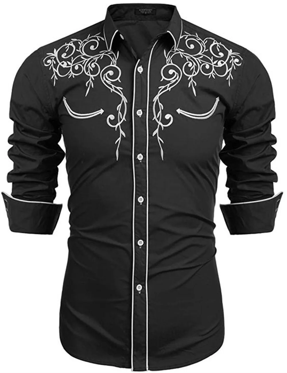 Western Denim Men\'s Shirt Comfortable and Soft Men\'s Clothing Long Sleeve Shirt Daily Wear Denim Shirt Fashion Button Design