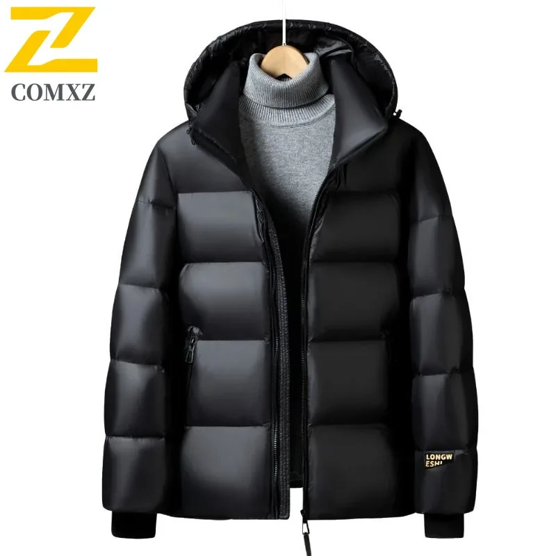 COMXZ Men Parker Coat 2025 Casual Fashion Ski Street Warm Thickened Travel Padded Jacket High Quality Snow Loose Winter Jackets