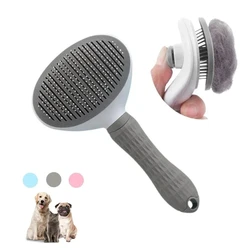 Cepillo de pelo de acero inoxidable para mascotas, peine de aseo y cuidado para gatos, peine para limpieza de perros de pelo largo, accesorios para perros y gatos