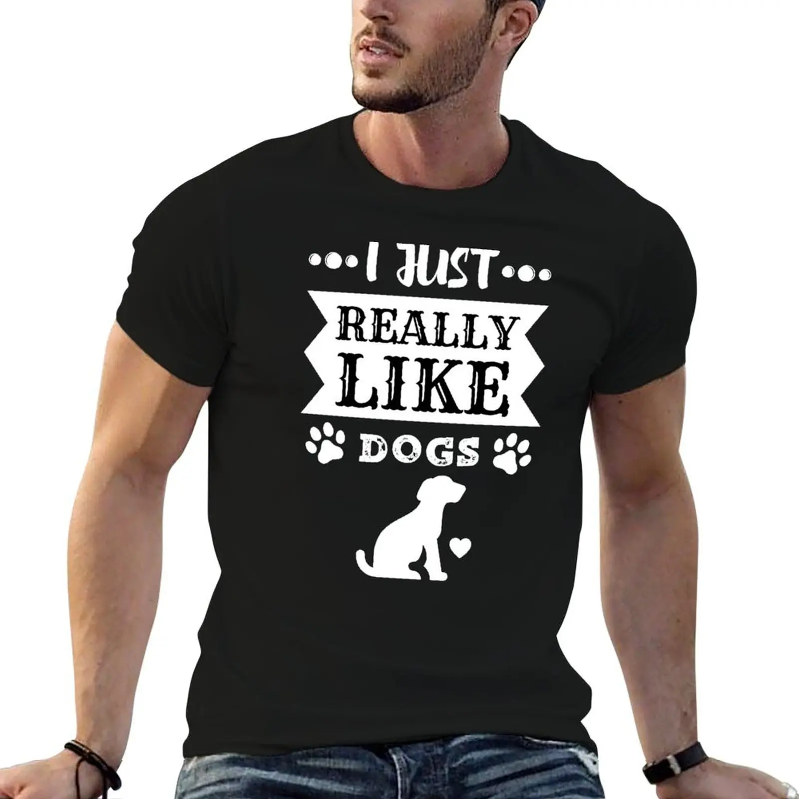 

T-Shirt essential tshirt Love Dogs Just Like Really cotton 100% t shirt I