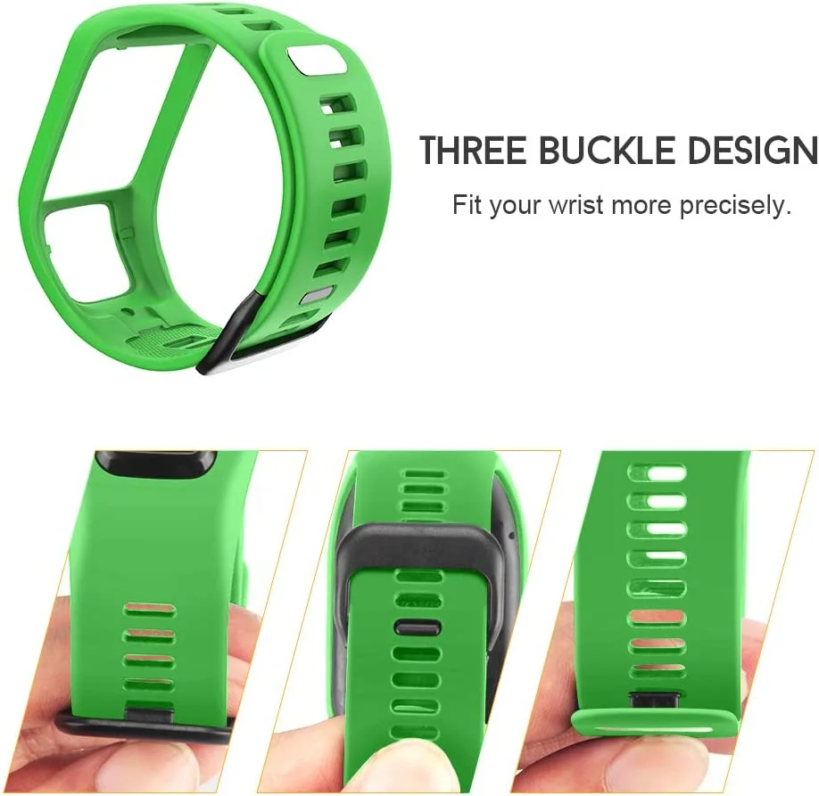 One Piece Design Silicone Strap For TomTom Runner 2 3 Spark 3 Sport Watch Band Bracelet Tomtom Adventurer Replacement Wristband