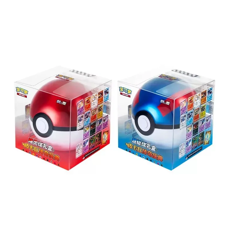 Echte Original Ptcg Pokemon-Karten, vereinfachte chinesische Pikachu Legend Celebration Poke Ball Geschenkbox Super Ball für Sammler
