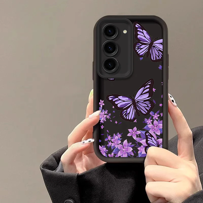 S 23 Butterfly New Sky Eye Phone Case For Samsung S23 S23FE S24 S24Plus S23Plus S21FE S22Plus S21 S22 S23Ultra S20Lite Cover