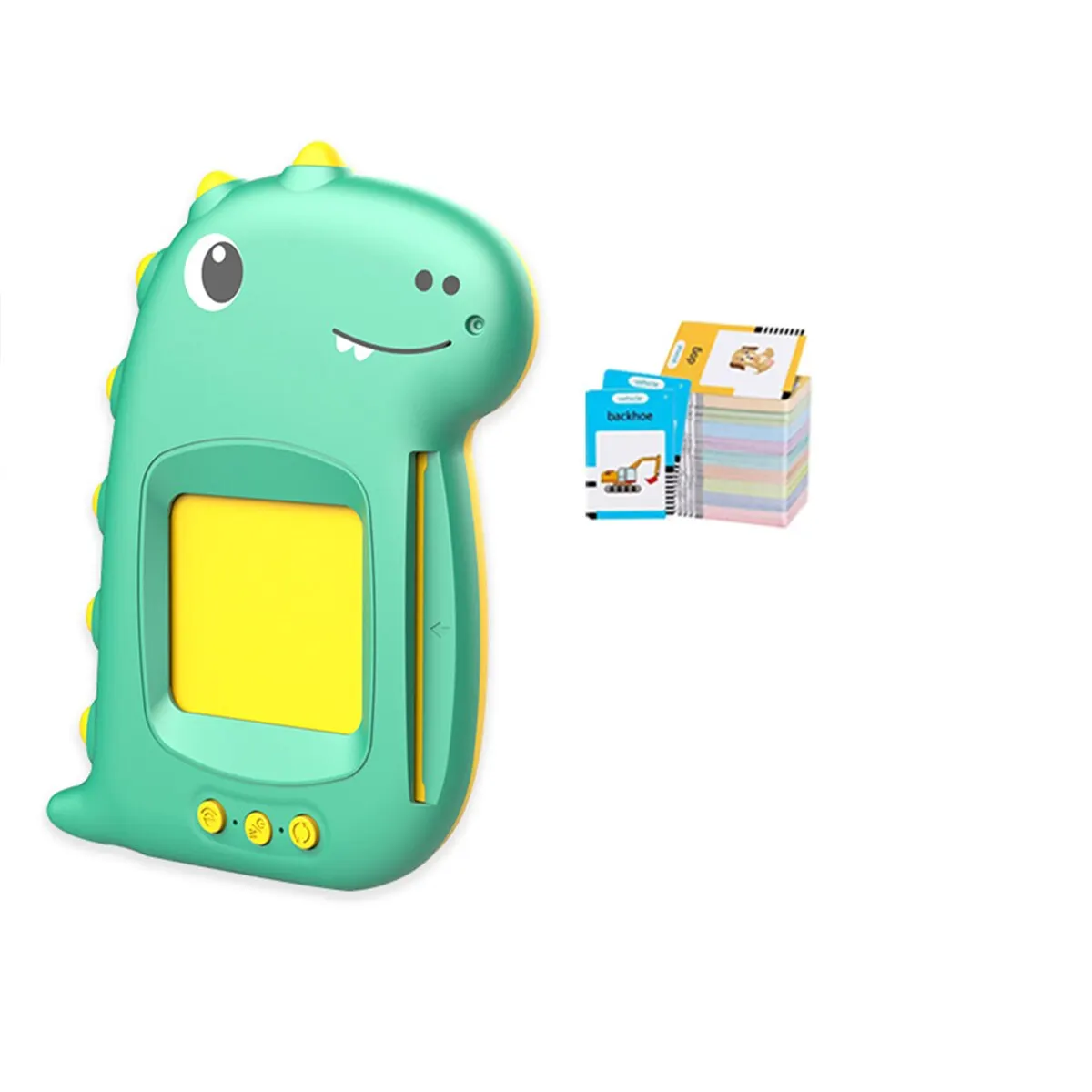 Dinosaur Shape Children's Early Education Card Machine Puzzle Enlightenment Pure English Learning Car