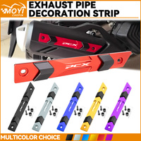 MOYI For Honda PCX160 125 2021-2025 2024 2023 2022 2021 Motorcycle Exhaust Pipe Decorative Strip Tirm Anti-Collision Protector