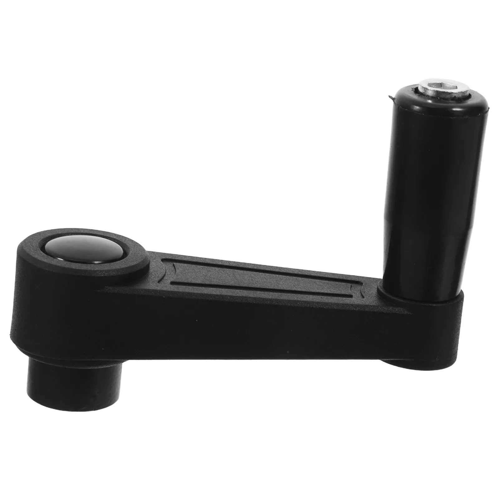 Nylon Round Hole Crank Handle Black Ergonomic Machine Tool Handle Precision Woodworking Damper Slide Replacement Part Hand Grip