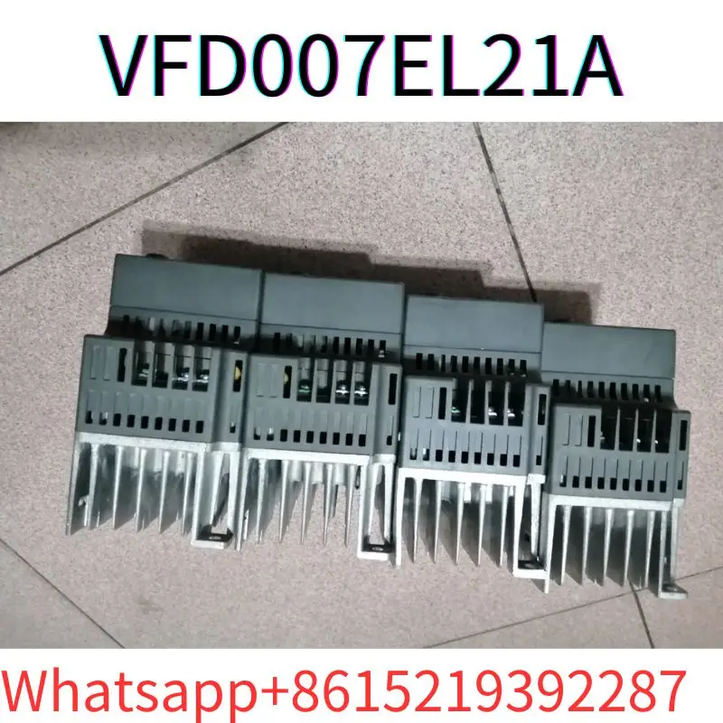 second-hand Frequency converter VFD007EL21A 750W220v tested ok