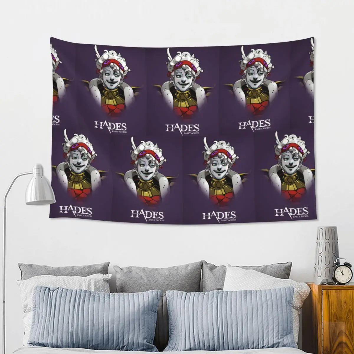 Role Playing Games Hades Tapestry Art Wall Hanging Aesthetic Home Decor Tapestries for Living Room Bedroom Dorm Room