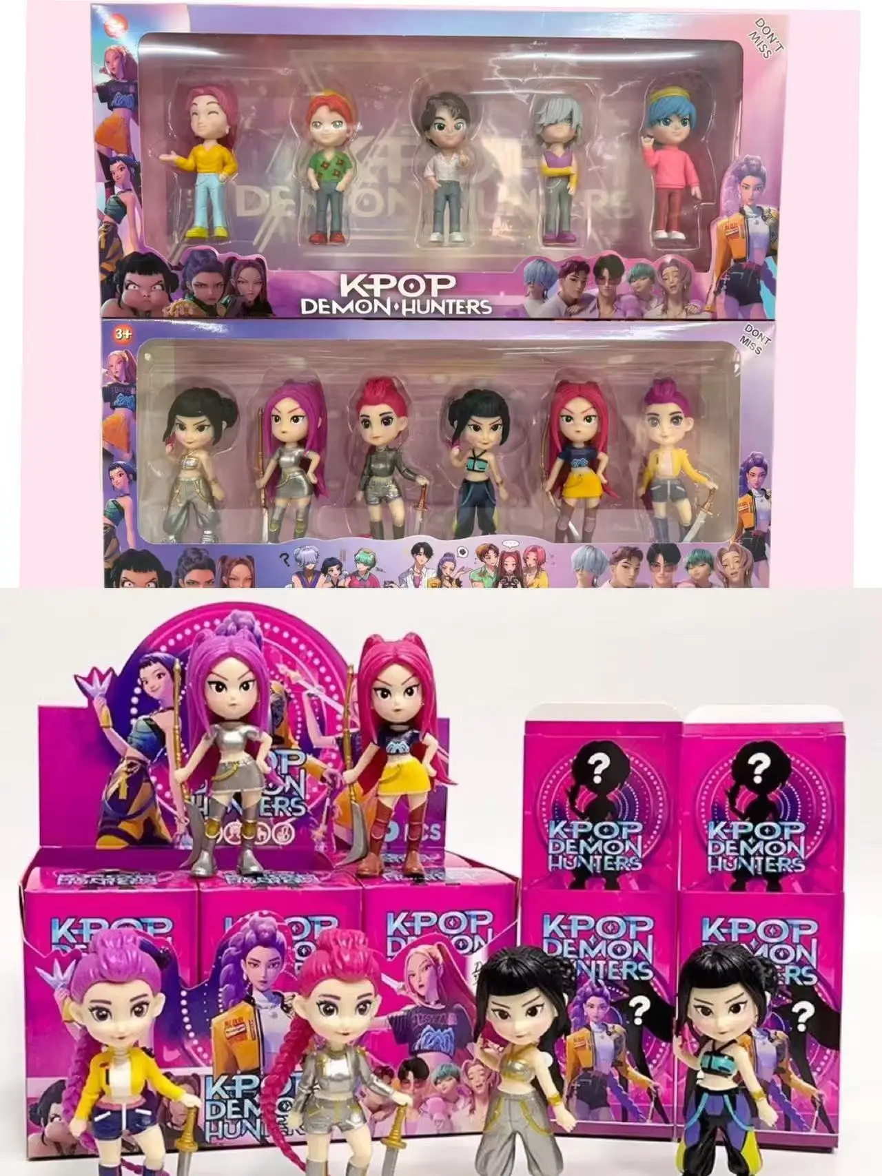 The latest model Hot KPop Devil Hunter Doll Vinyl Toy Rumi Mira Zoi Character Vinyl Mask Blind Box Ornament Toy Birthday Gift