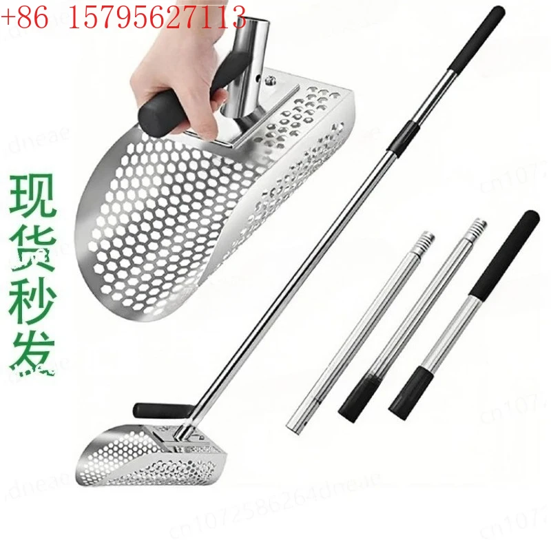 

Retail Amazon cross-border new hot-selling detachable long-handled sand shovel stainless steel detection sand shovel garden rake