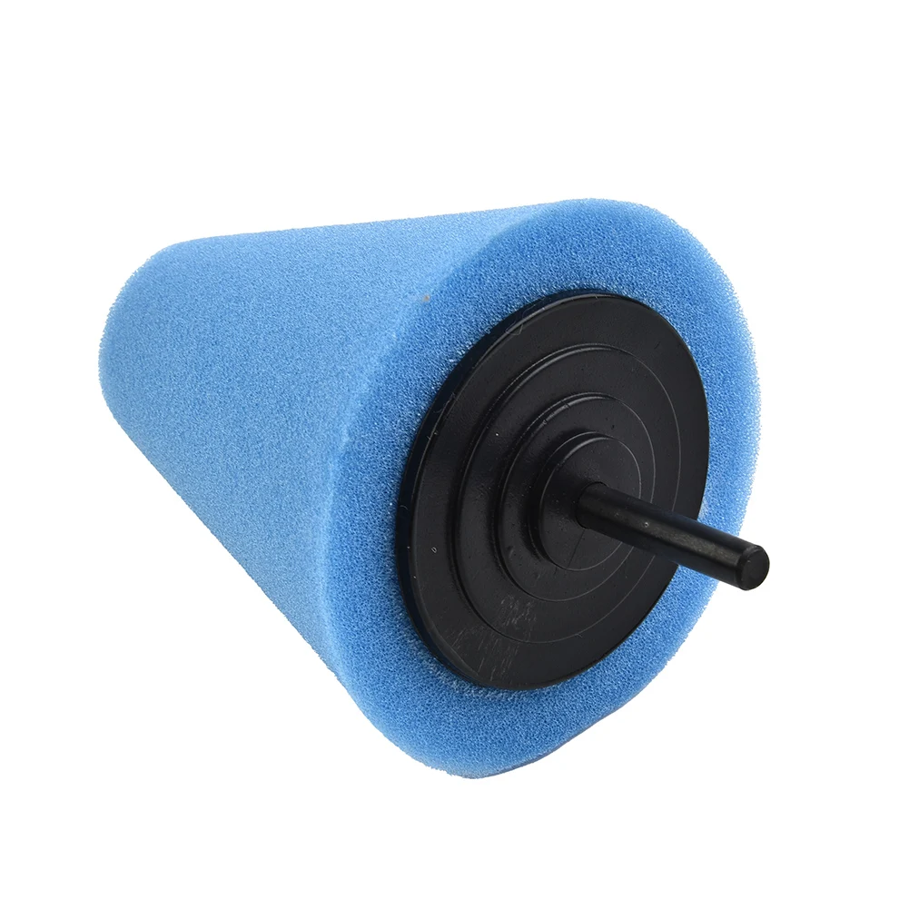 الملحقات رغوة تلميع مخروط على شكل منصات السيارات محور عجلات الأزرق مخروط تلميع على شكل أداة الإسفنج العلامة التجارية الجديدة #2