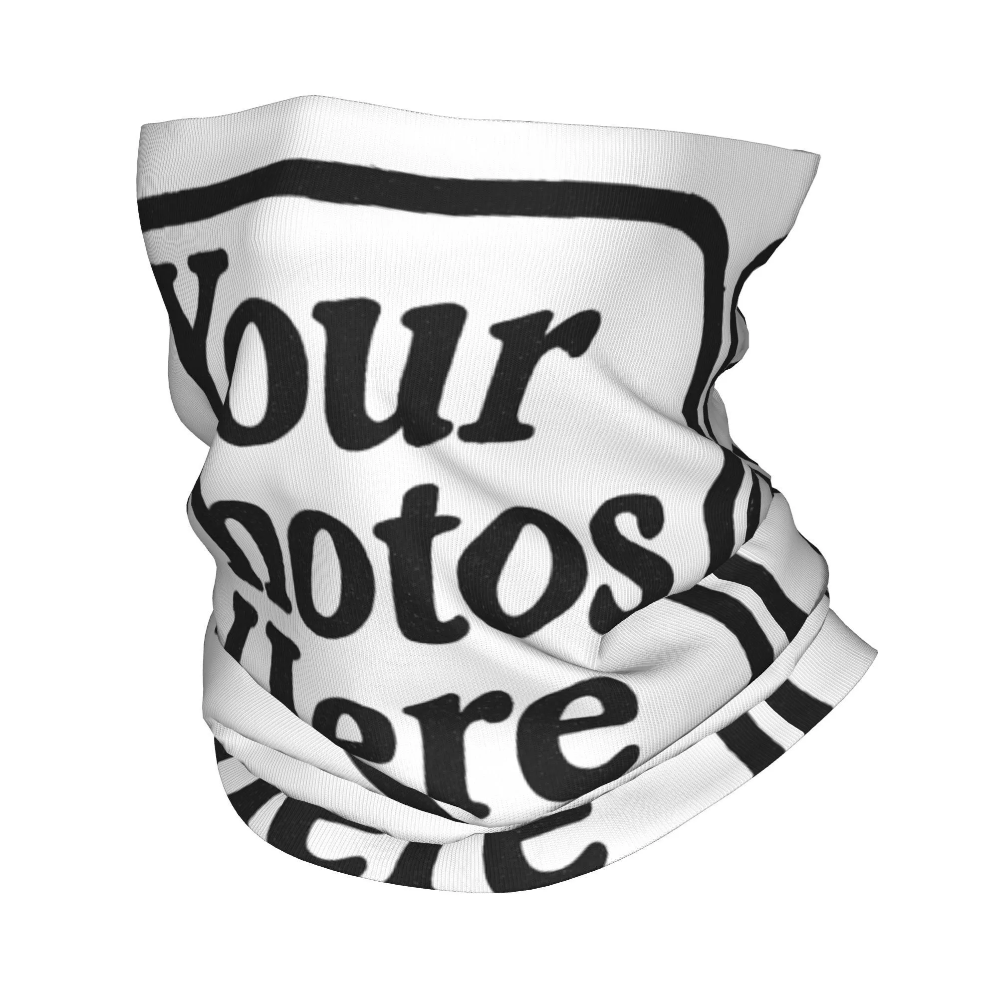 Custom Your Design Here Bandana Winter Neck Wrap Face Scarf for Hiking Personalized Customized Logo Printed Gaiter Headband