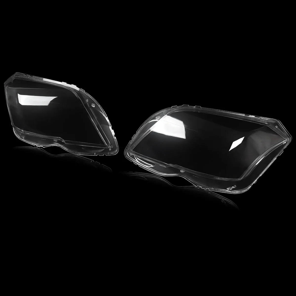 Pair Headlight Lens Headlamp Cover For Mercedes GLK Class X204 2009-2012 GLK250