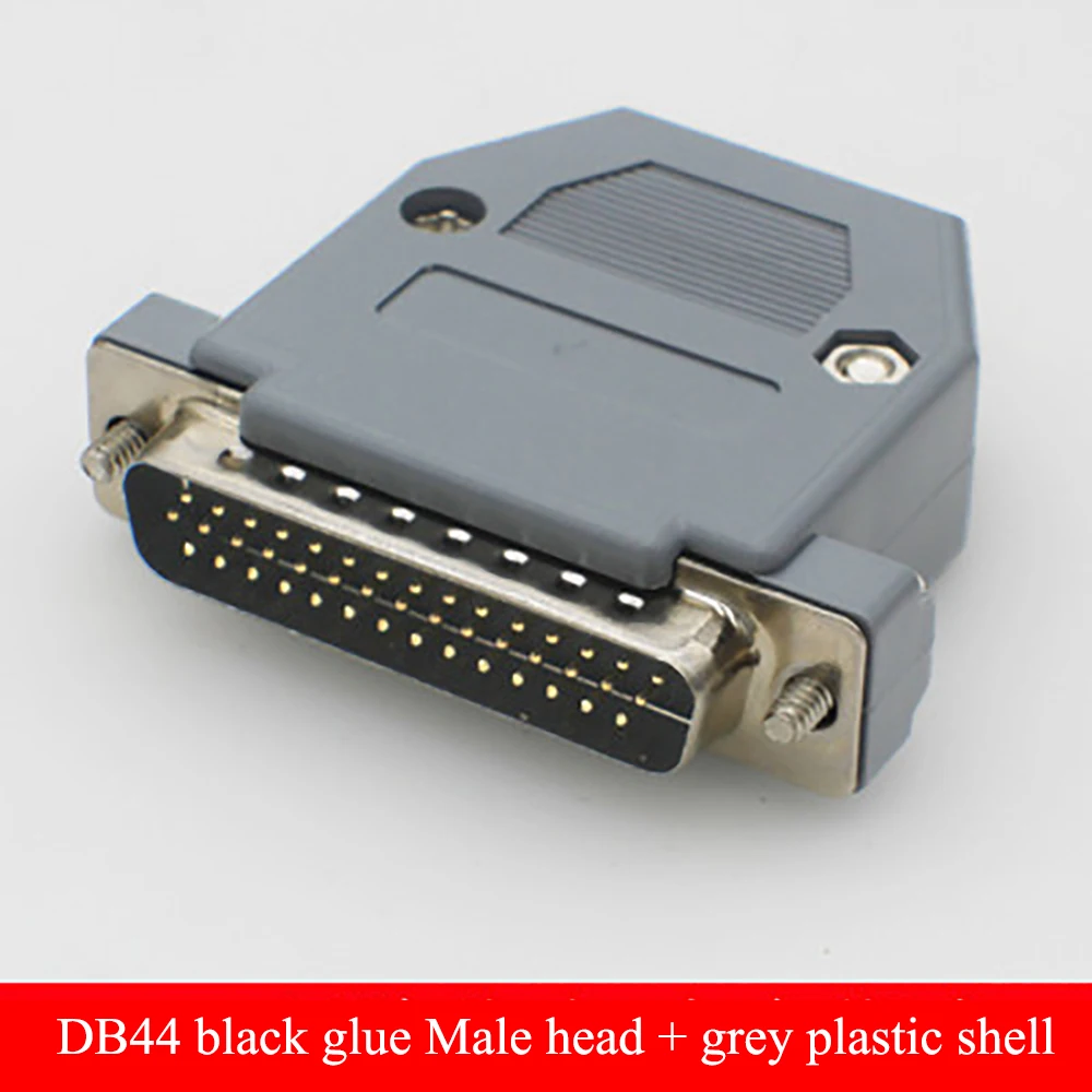 1PCS DB44 female MALE serial port CONNECTOR plug-in board type D-Sub CONNECTORS 44pin plug jack Adapter 3 Rows 44 PIN 44p