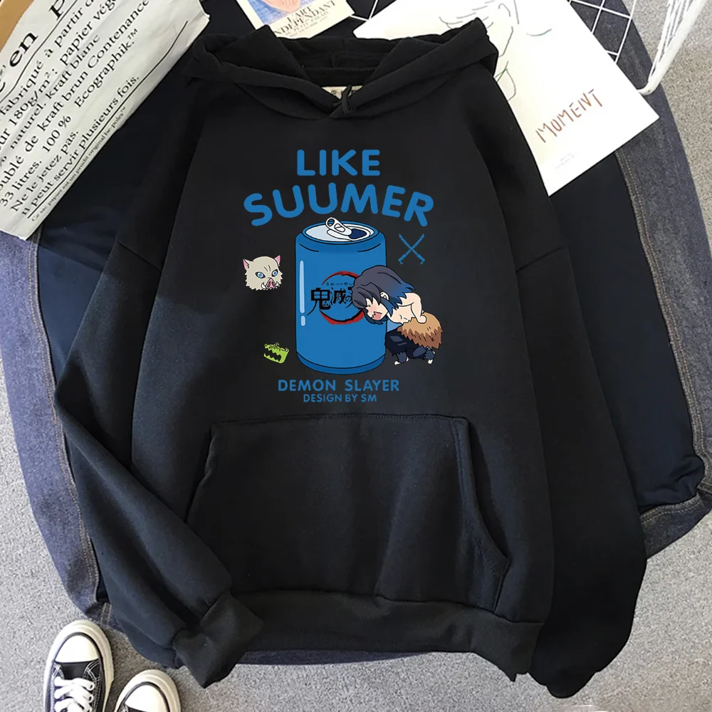 المرأة اليابانية تانك الكرتون الرسم طباعة هوديس ، البلوفرات عادية ، للجنسين بلوزات ، Harajuku الشارع الشهير ، Kawaii ، الخريف ، جديد