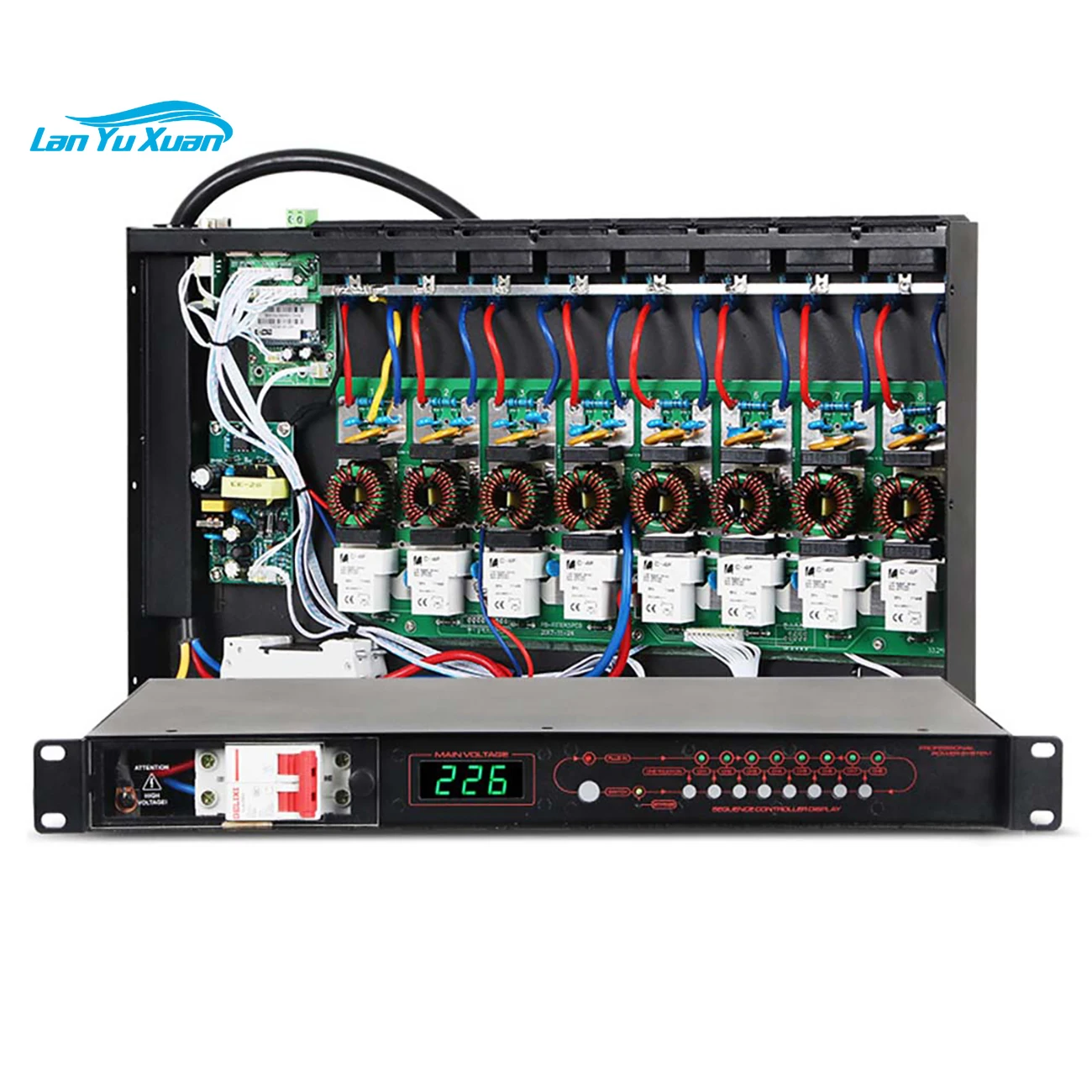 

Biner HG8 Professional Stage 8 Channels Digital Power Sequencer with RS232 Interface Network Control Function