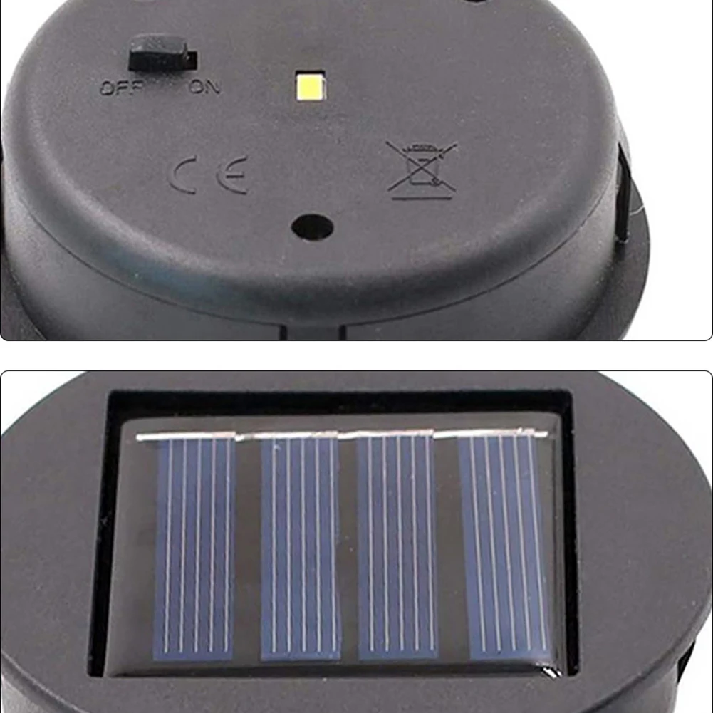 Solar Lamp Base with 600mAh LED Bulb Atmosphere Decorate Light Holder IP44 Waterproof LED Night Light Base for Outdoor Garden