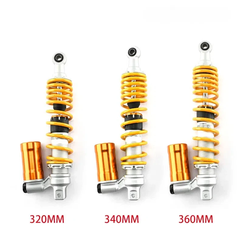 320mm/340mm/360mm universal motocicleta invertida cnc amortecedor traseiro amortecimento suspensão traseira ajustável