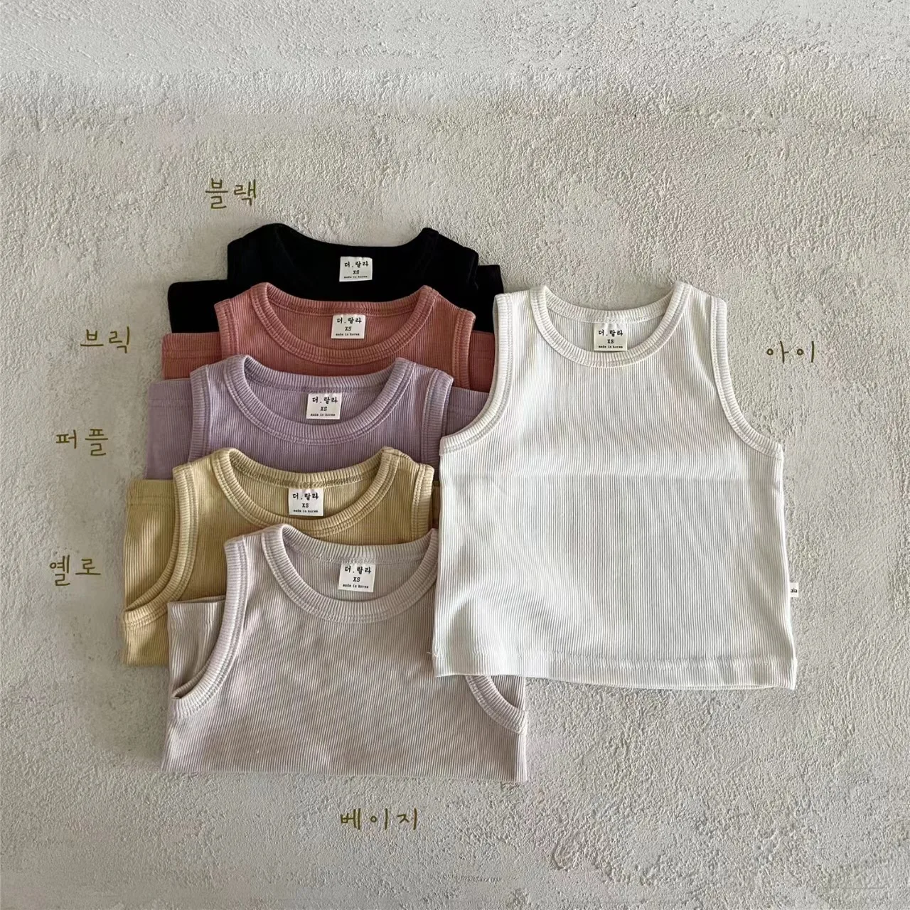2025 Summer New Baby Sleeveless T Shirts Thin Cotton Boys Versatile Breathable Vest Infant Toddler Girl Comfortable Casual Tops