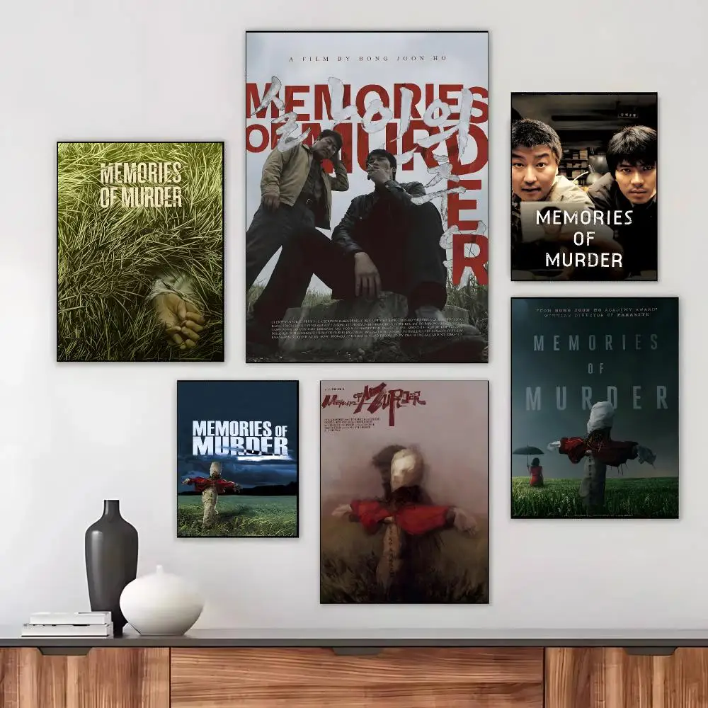 Memories of Murder Movie Crime Drama Poster Waterproof Sticky WallArt Print For Bedroom Living Room Hallway Bar Home Decor
