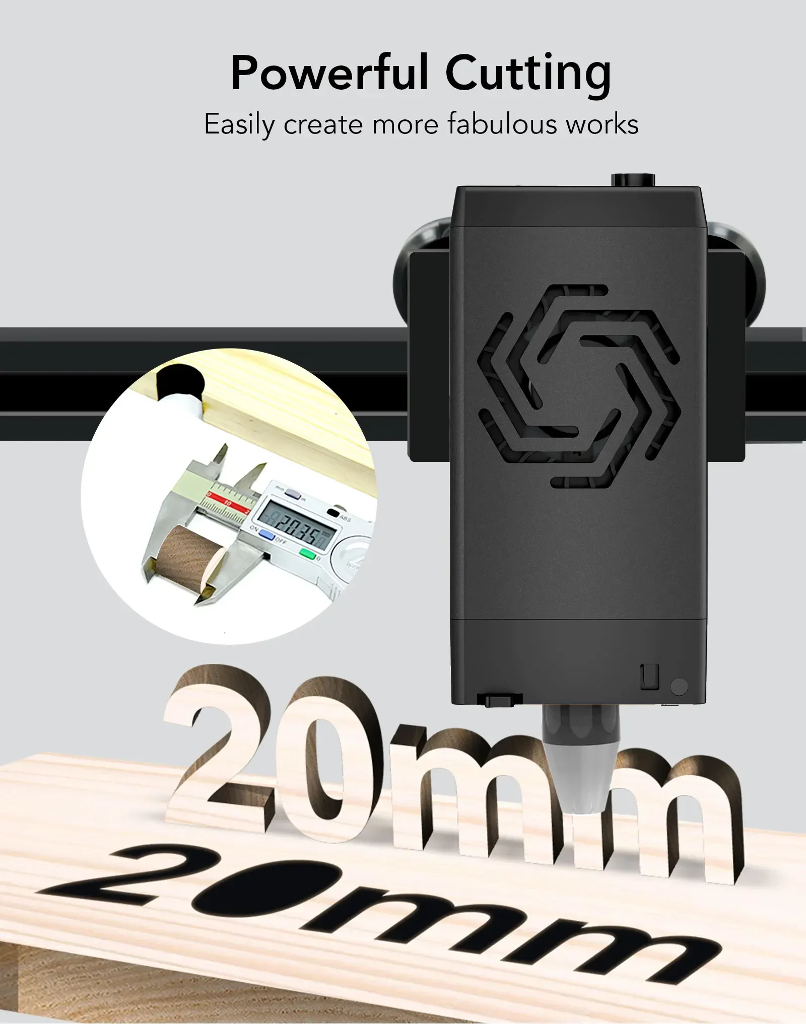 Ortur Laser Master 2 20W Laser Engraver Head for OLM2 S2 OLM2 Pro S2 Aufero 1 CNC Engraving and Cutting Machine
