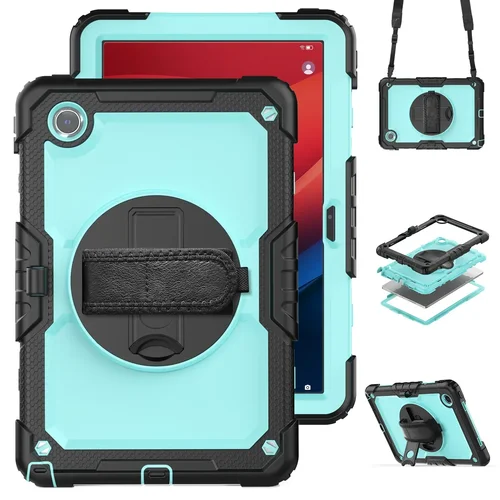 Imagen 1 del producto Funda para tableta con soporte para niños con rotación de 360 grados para Lenovo Pad Tab M11 M10 M9 M8 K11 K10 K9 HD 4th 3th 2th 1th funda protectora + correa para el hombro