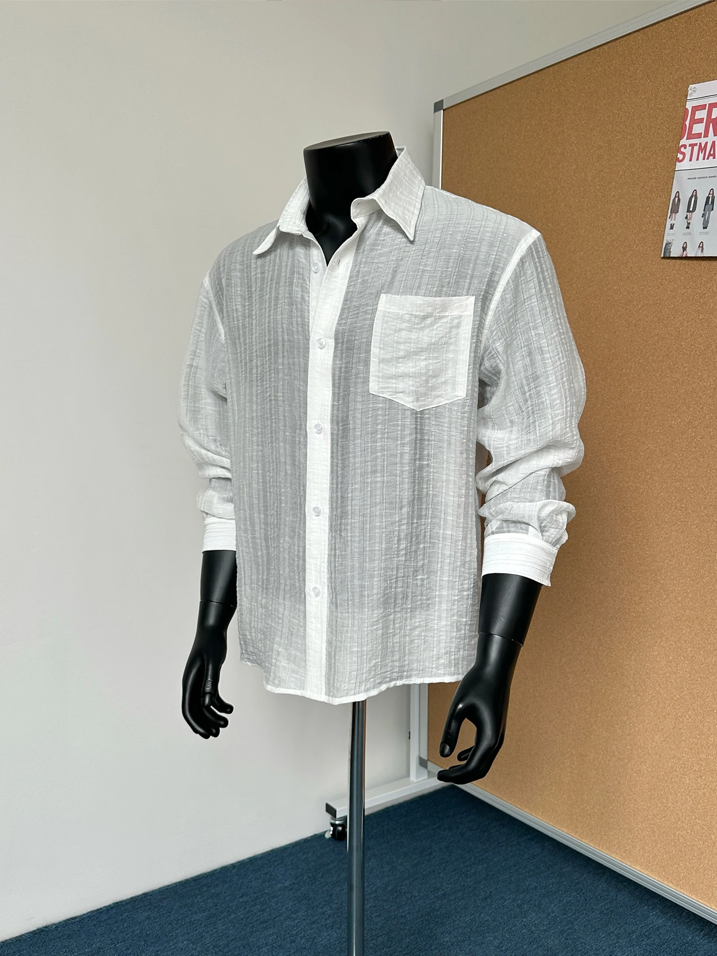 

Lightweight Sun-Protective Long-Sve Beach irt Men's Loose Fit Casual Sle Collared Top GPOUHO High-end Feeling irt Ja...