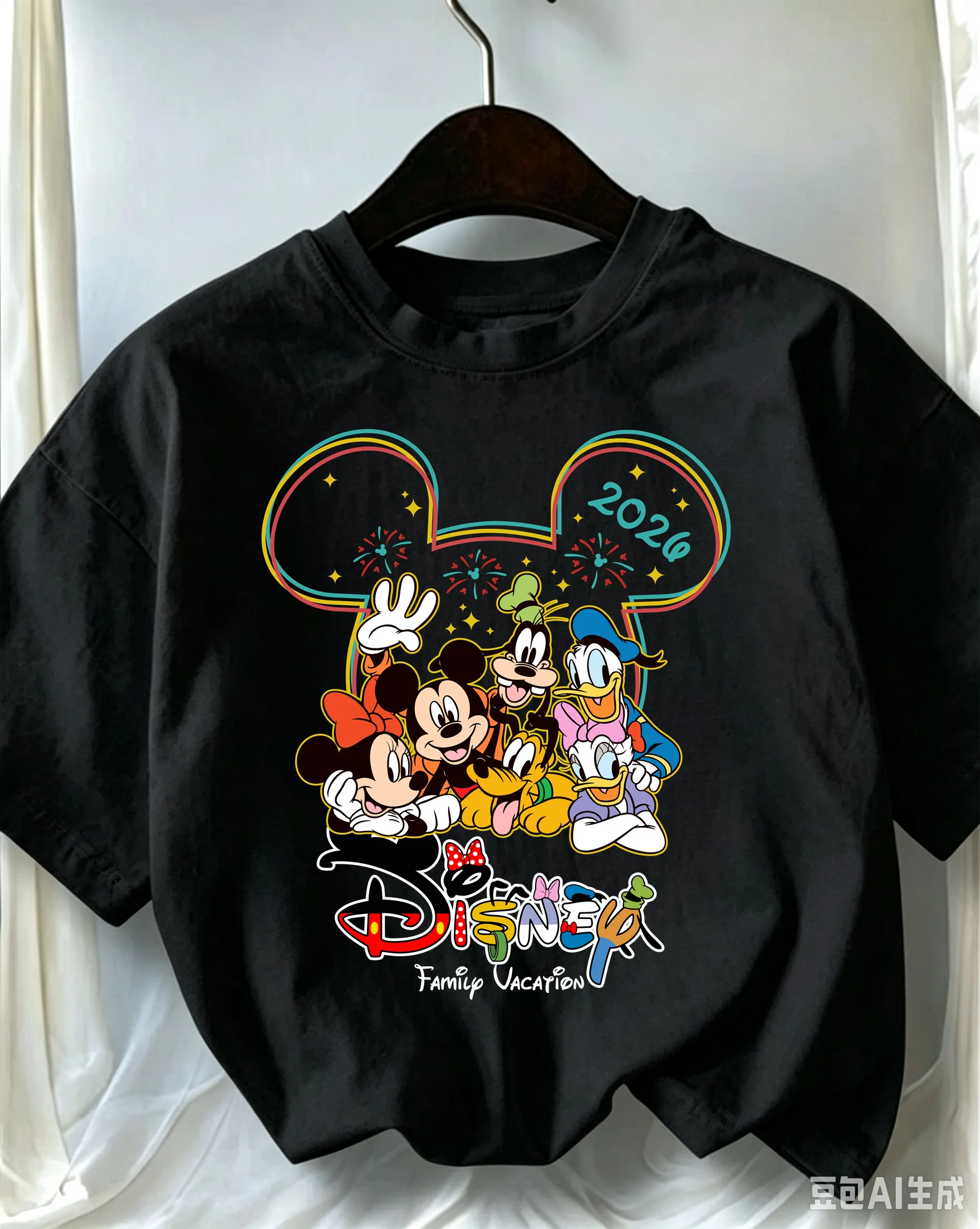  Toddler Baby Girls Disney Princess Cartoon T Shirt Summer Short Sleeve Soft Skin-Friendly Daily Holiday Party Clothes