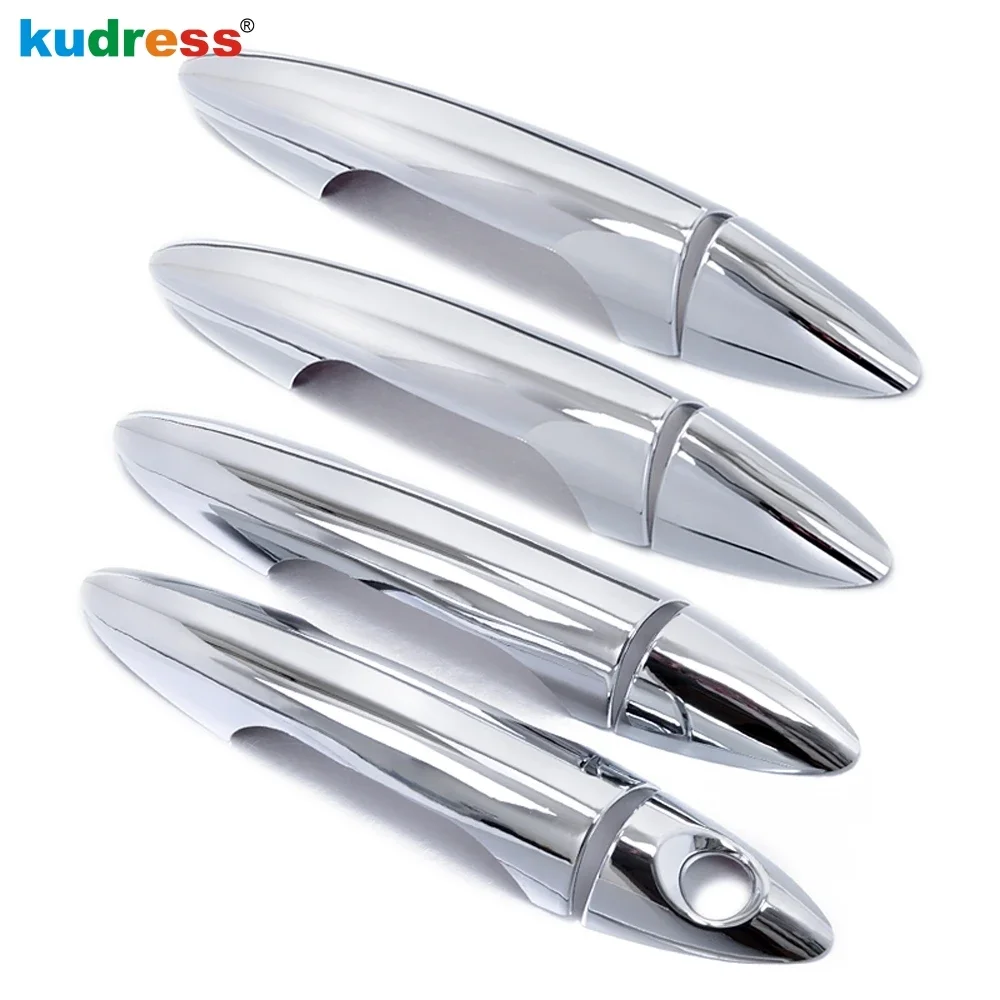 For Hyundai Accent Verna i25 SOLARIS 2011 2012 Chrome Car Door Handle Cover Trim Side Door Handles Catch Cap Overlay Accessories