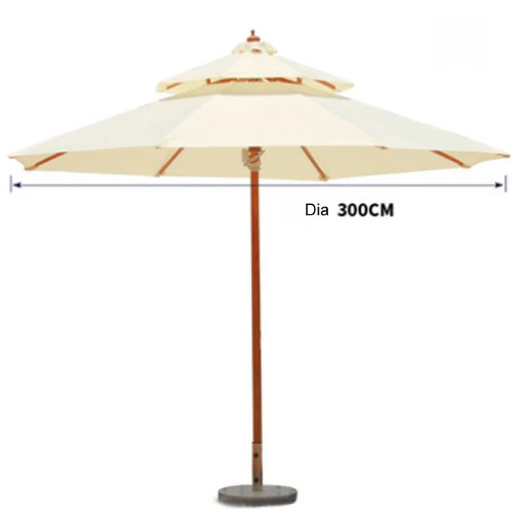 Outdoor Waterproof Hotel Pool Used Aluminum Frame Garden Parasol