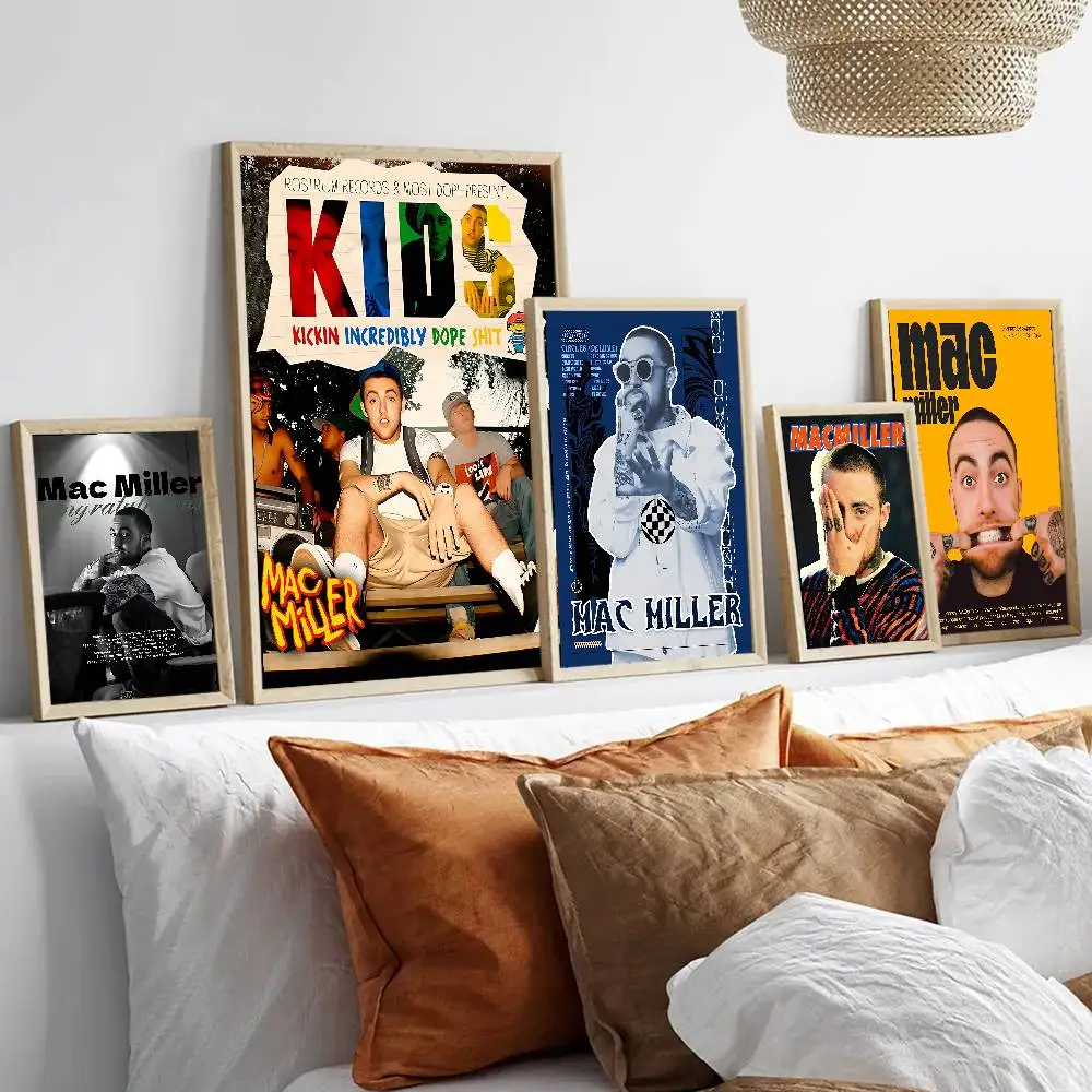 Rapper M-Mac Miller Good Quality Prints and Posters Vintage Room Bar Cafe Decor Home Decor