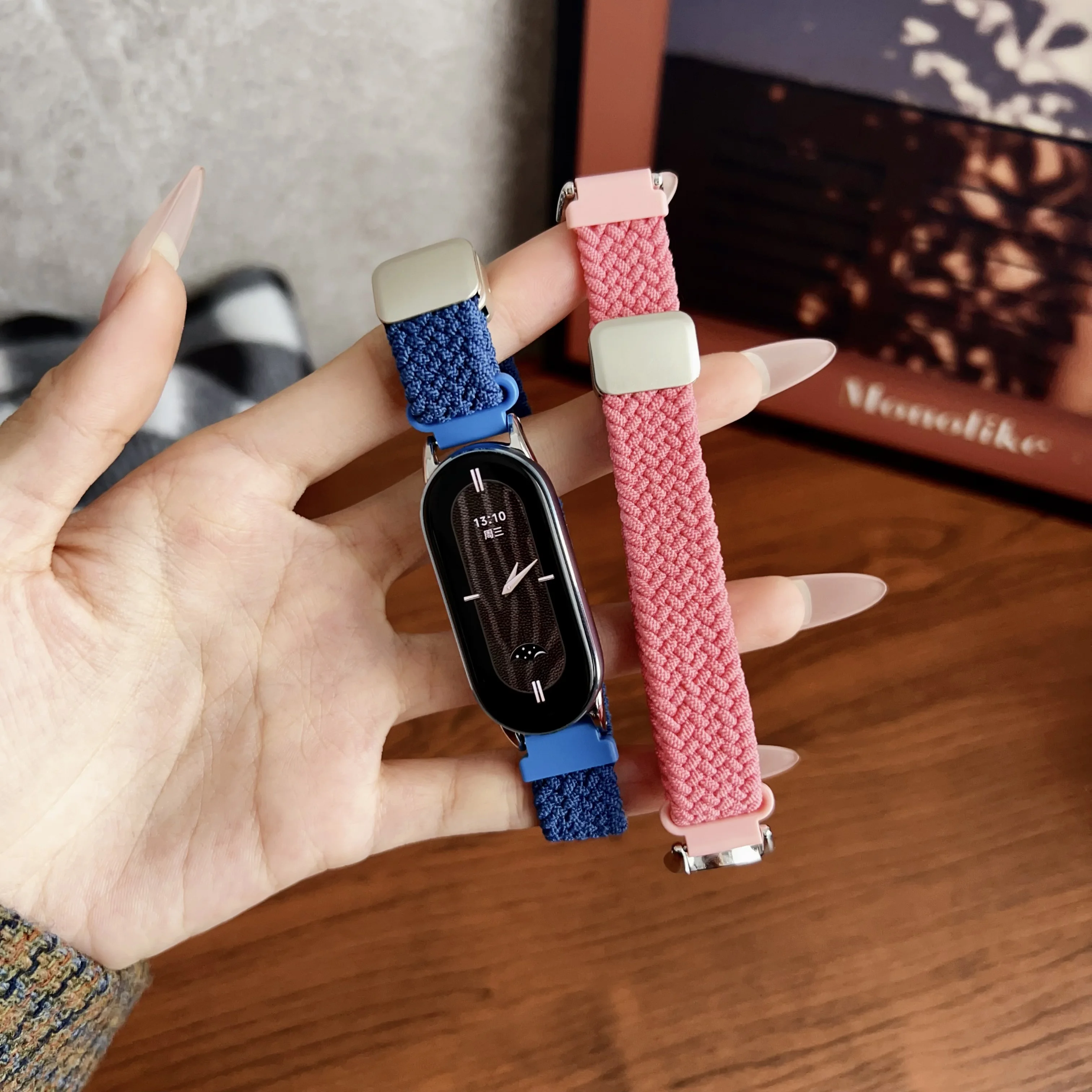 Нейлоновая петля для xiaomi Mi Band 9 8, ремешок 9NFC, браслет для умных часов, магнитный нейлоновый ремешок, спортивный браслет для Miband 9