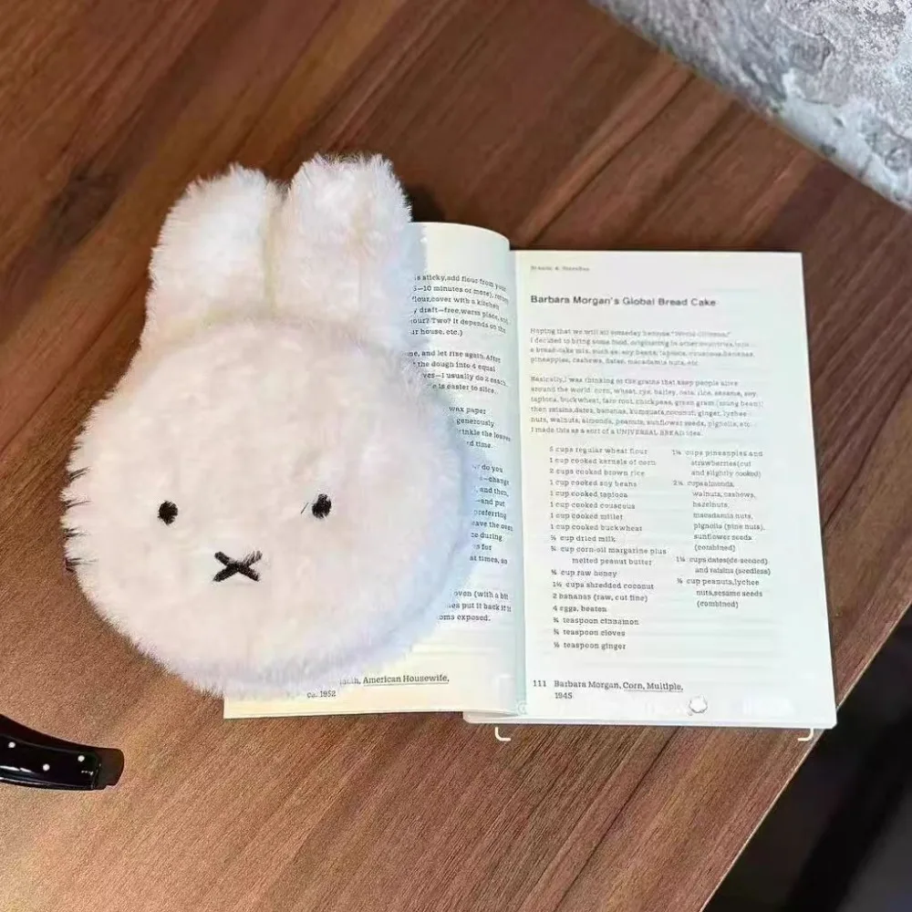 

Cartoon Miffy Rabbit Plush Notebook, Soft and Super Cute Rabbit Coil Diary, Hand Account Book, Cute and High Appearance