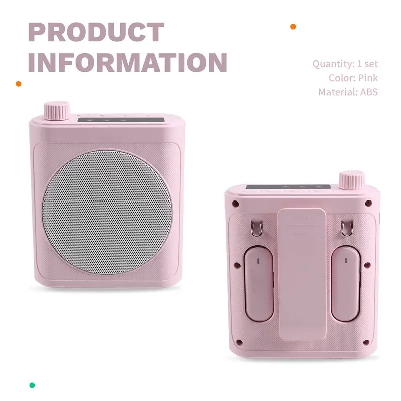 AS95-مكبر صوت لاسلكي صغير مع ميكروفون Lavalier BT مضخم صوت محمول للمعلمين وأدلة جولة المدربين