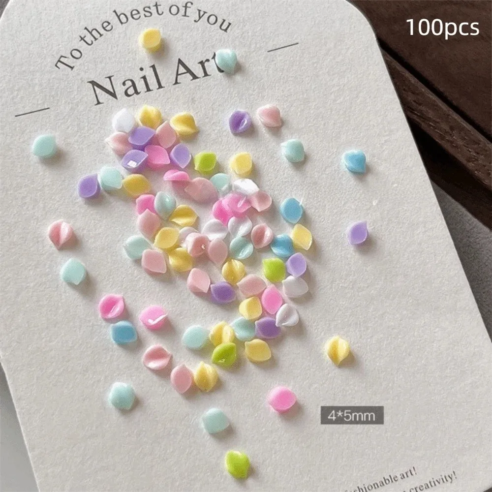 3D Flower Petals Nail Art Sequins Kit Transparent Colorful Nail Art Glitter Set DIY DIY Nail Embellishments Manicure Accessories
