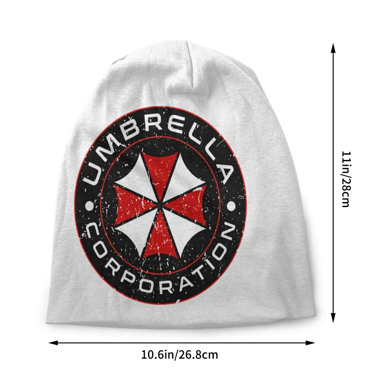 Umbrella Corporation Red Men Women Thin Beanies Windproof Ski Cap Double Layer Fabric Bonnet Hat