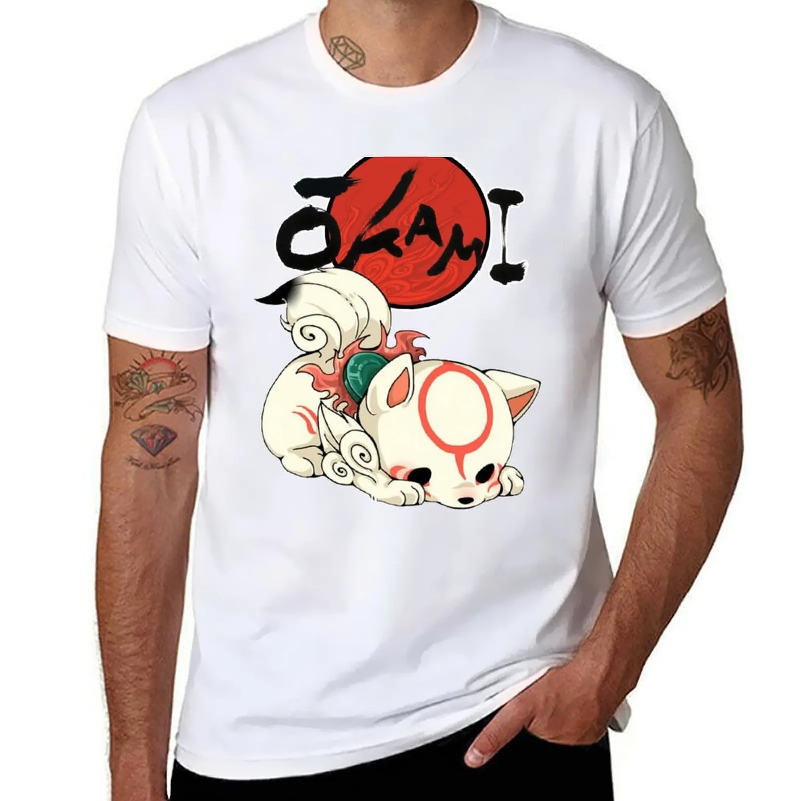 

Okami Amaterasu chibi T-Shirt man t shirt cotton high quality cotton t shirt pack T-Shirt