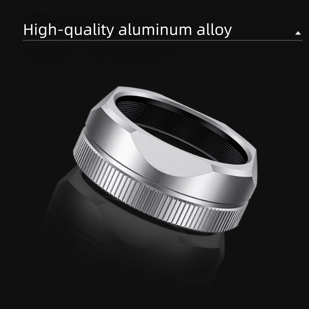 غطاء عدسة الكاميرا لـ Fujifilm X نصف معدني دائري ضوء درع محول مربع الرجعية ظلة غطاء كتلة تقليل الضوء الضالة