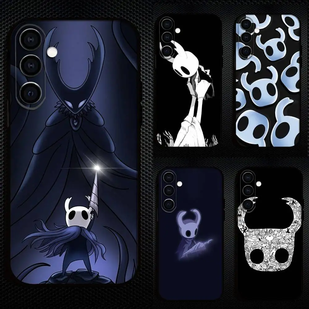 

H-Hollow Knight Phone Case For Samsung Galaxy A73,A72,A71,A70,A53,A52,A51,Others Soft Black Cover