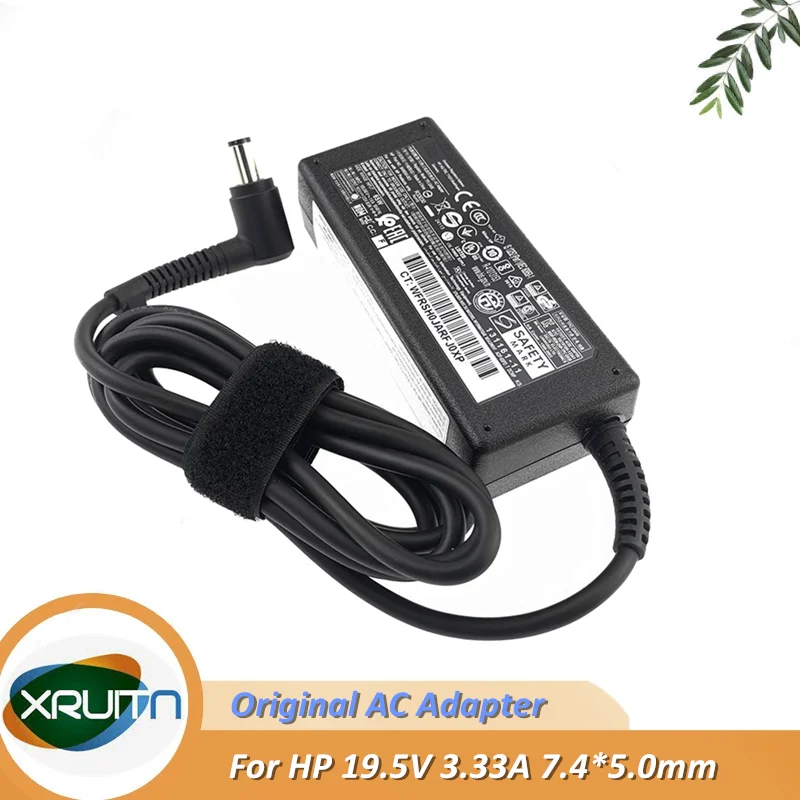 Original 19.5V 3.33A 65W AC DC Adapter Charger for HP Pavilion Laptop Power Supply TPC-CA58 TPC-DA58 PA-1650-39HA 724264-001